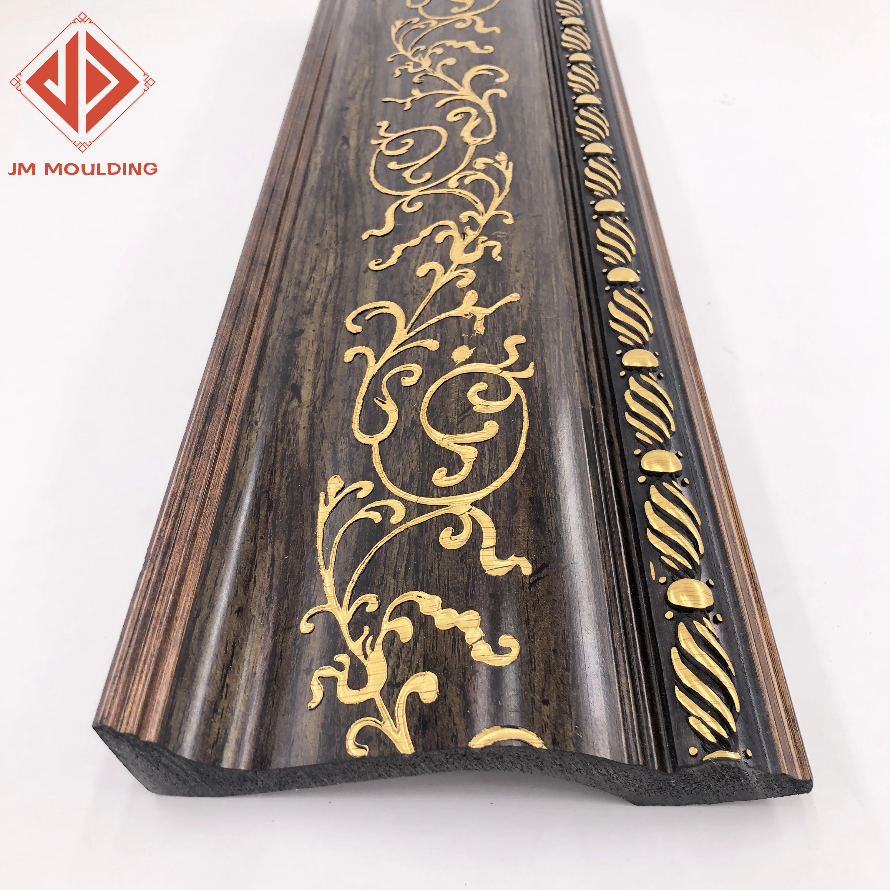 160mm wide antique popular embossed large size design ceiling cornice moulding baseboard sticks lines wood grain