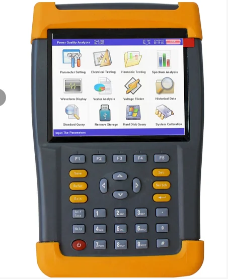 On-site three phase energy meter test equipment handheld 3 phase power quality analyzer