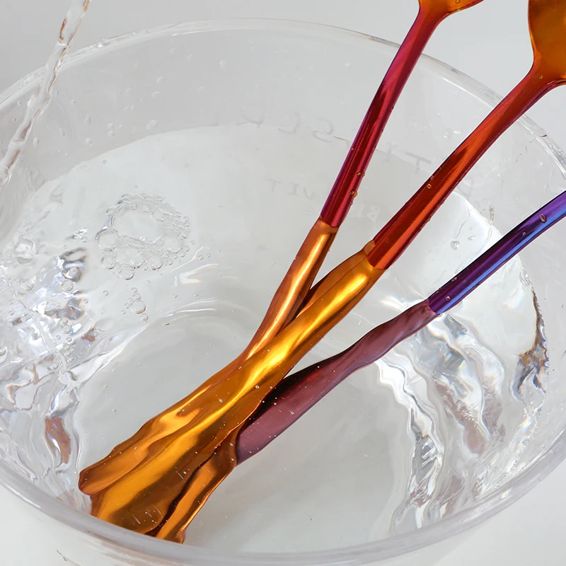 
Amazon Color ME Cheap Price Colorful Stainless Steel Dinner Spoon 