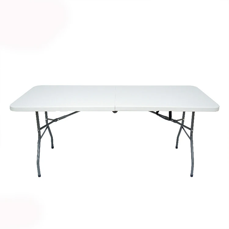 Factory Direct Sales Training Session 240cm Hdpe Plastic Wholesale Folding Table Chair Set