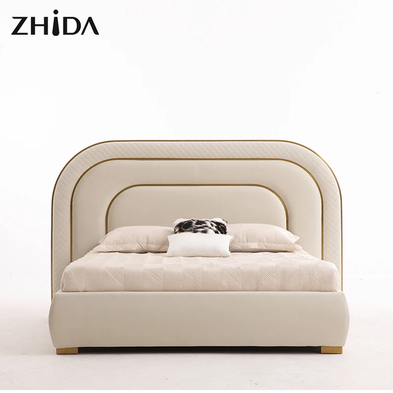 Foshan furniture factory wholesale luxury bed king size bed frame luxury bedroom furniture set luxury king size bed classic