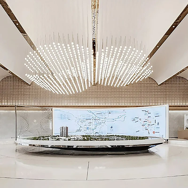 Customization Indoor Decoration Commercial Center Wedding Hotel Luxury Project Engineering Lighting Led Chandelier