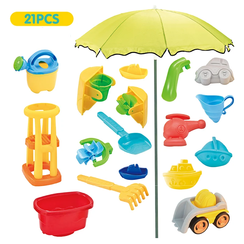 Samtoy Summer Outdoor Beach Play Plastic Toddler Sand and Water Table for Kids