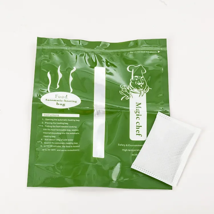 flameless food heater water activation 50 grams food heat pack for MRE meals outdoor food cooking