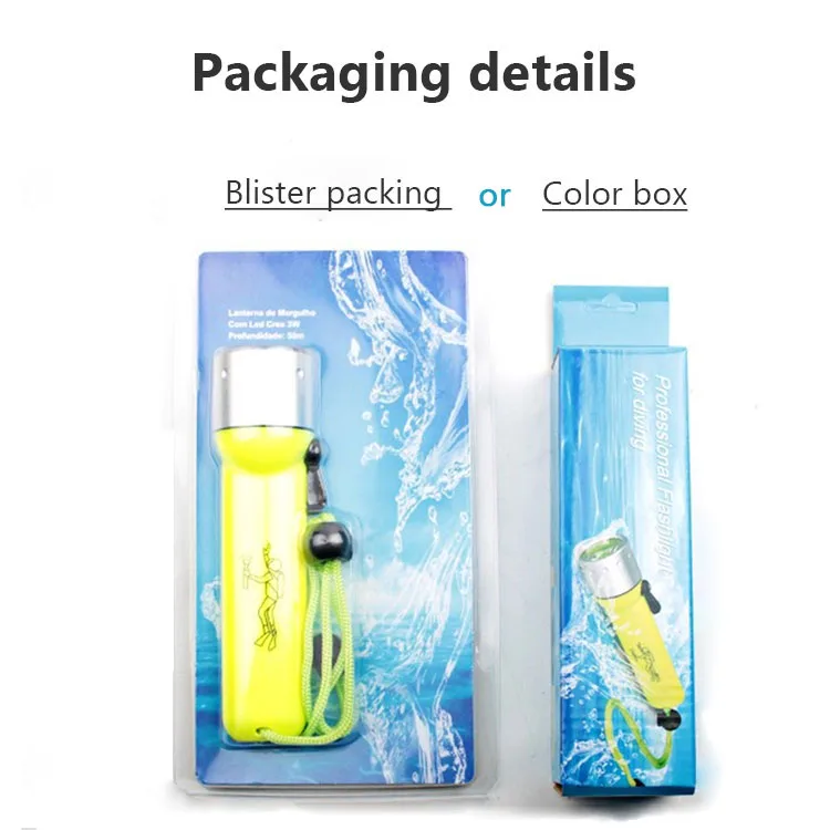 
Waterproof High Power 5W Scuba Lighting diving led torch Underwater Flashlight Diving Light 