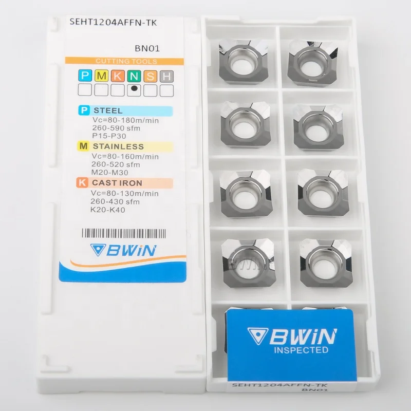 Seht1204 Seht 1204 фрезерная вставка с ЧПУ типа резака Sekt1204 вставки карбюратора в Китае Bwin