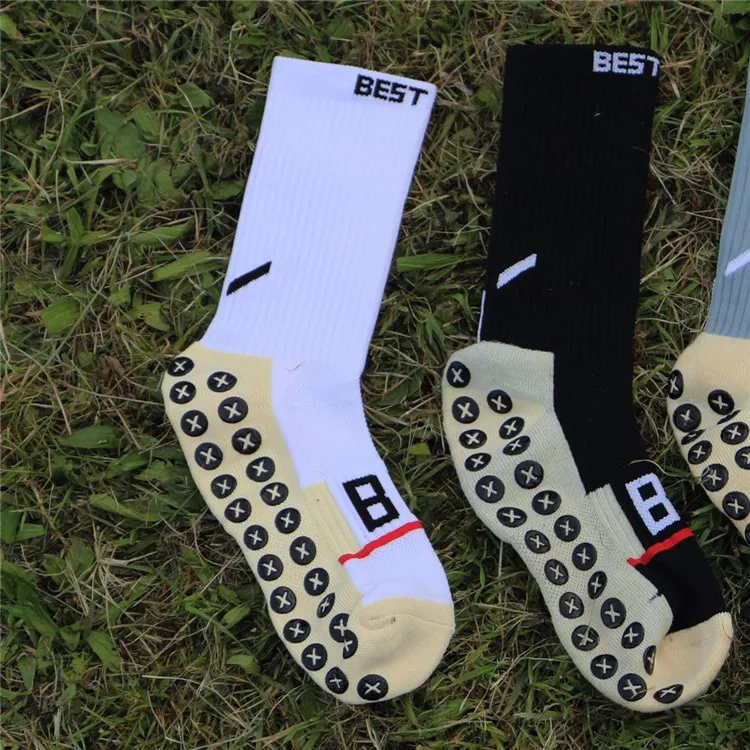 Custom Logo Football Socks Professional Anti Slip Grip Soccer Football Sock High Quality Non Slip Sports Sock Men Women Youth