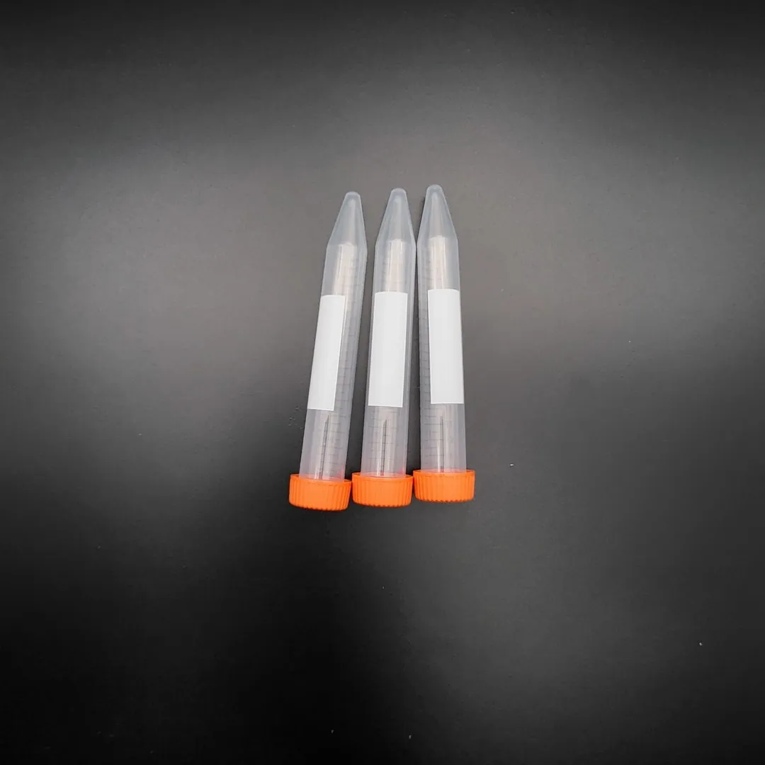 15ml   Clear PP Material Conical Bottom Centrifuge Tube with Screw lid