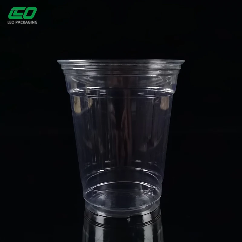 12oz 380ml strawless lid 16oz pet cup with strawless lid cover