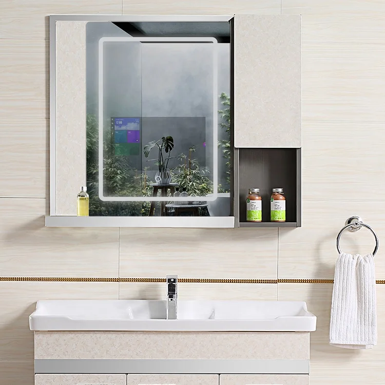 23 Inch Square Circle Bathroom Living Room Android Ultra Slim Magic Entertainment TV Mirror With LED Back Light