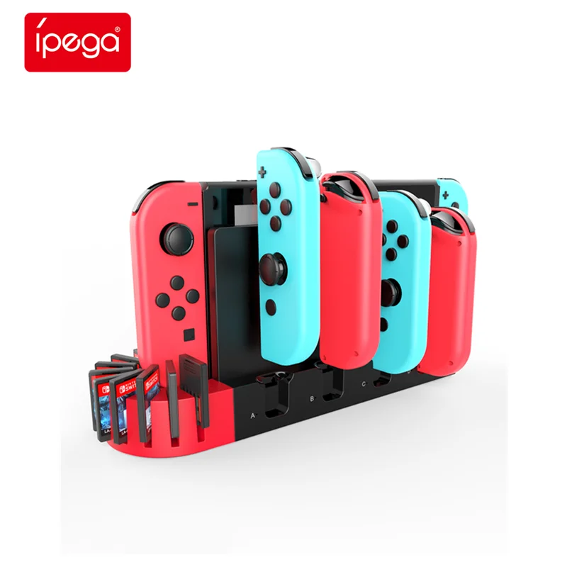 IPEGA PG-SW071 The second generation of the python joycon four chargers save space, compact and portable, ready to use