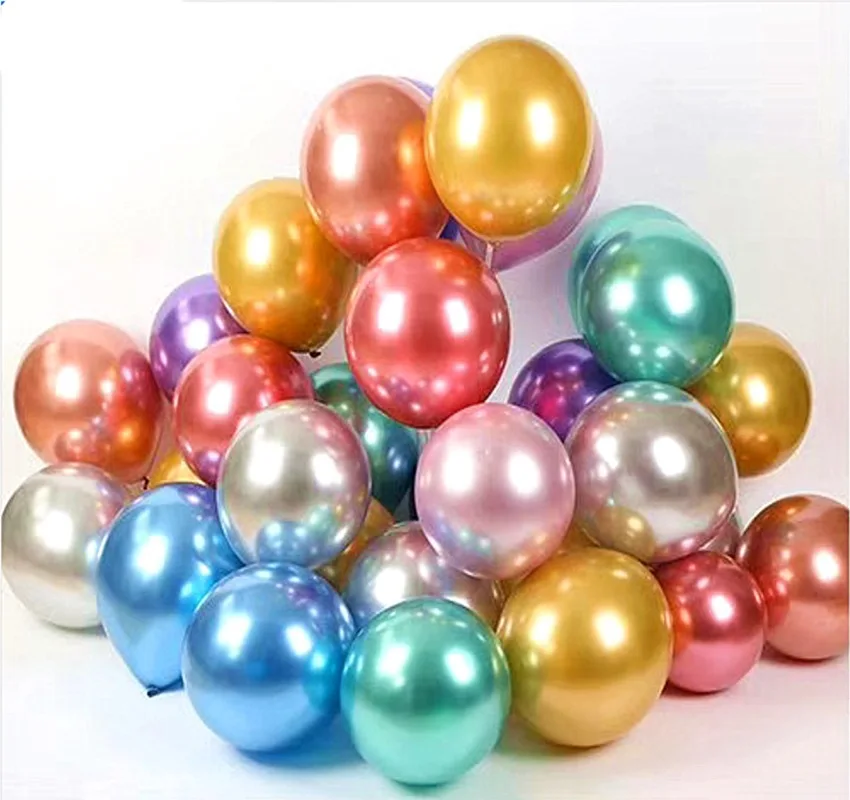 Высокое качество 12 дюймов латексные шары 10 Globos металлический шар хром воздушный для