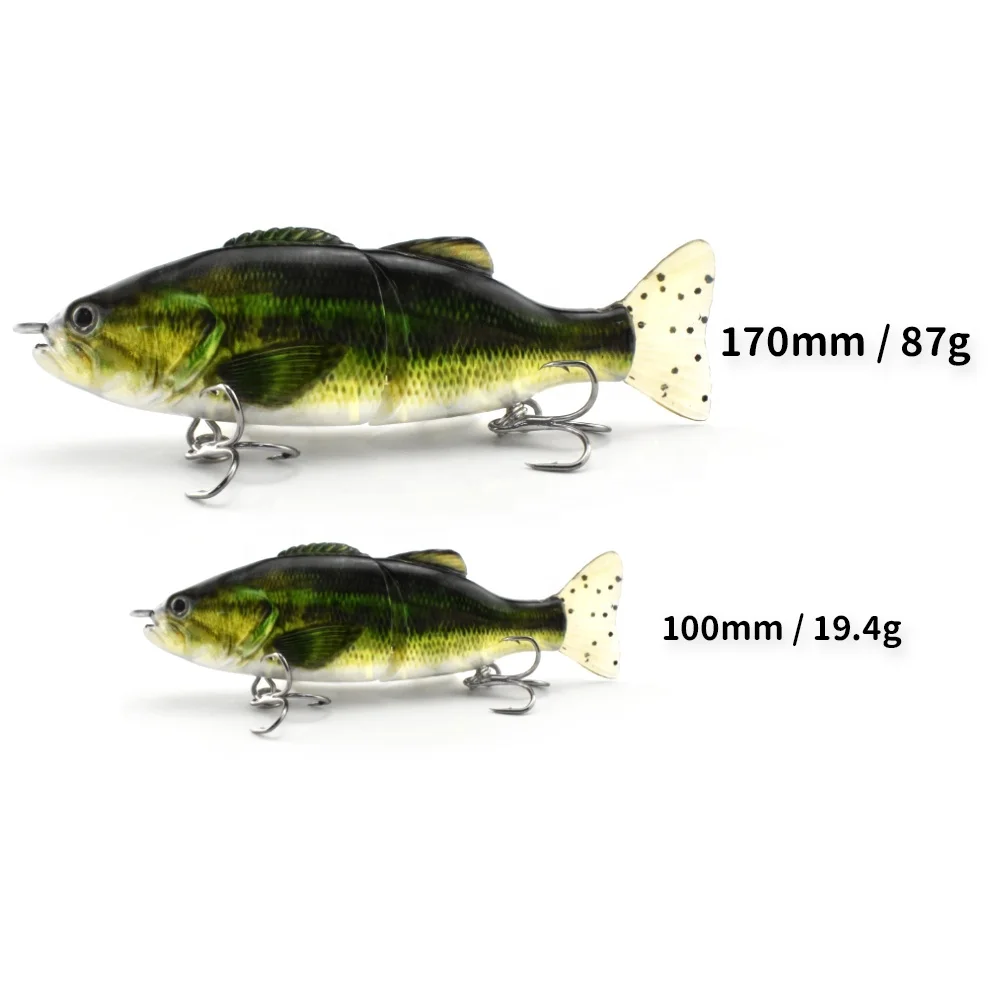 Lures Making Supplier Hard Plastic Body Bait Fishing Lures Single Joint Fat Body Slide Gliding Bluegill Glide Bait