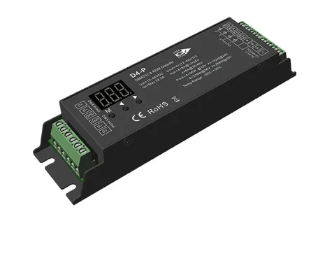 D4-XE 4 Channel DC12V 24V 36V DMX512 Controller Stage DJ Light DMX 512 LED Controller