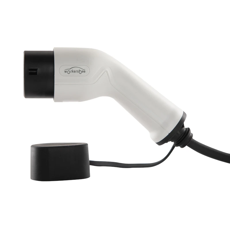 32A 250V Type 2 to Type 2  Coiled EV Charging Cable IEC 62196 Type 2 Coiled EV Cable