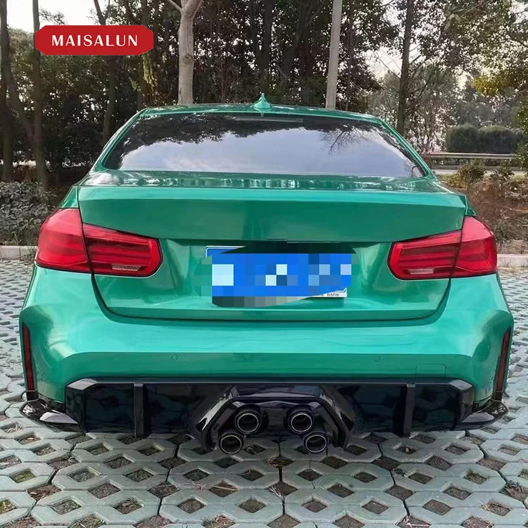 For BMW 3 Series F30 car bumper body kit Front Bumper Rear Bumper Side Skirts upgrade G80 M3 style bodykit