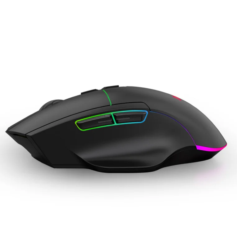 High End Rechargeable 3modes Wireless BT Gamer Mice Game Mous RGB Honeycomb Gaming Mouse