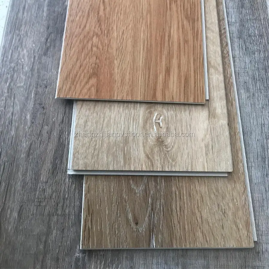 Domotex  cheaper 1mm IXPE plus 5mm SPC core  click vinyl flooring tiles