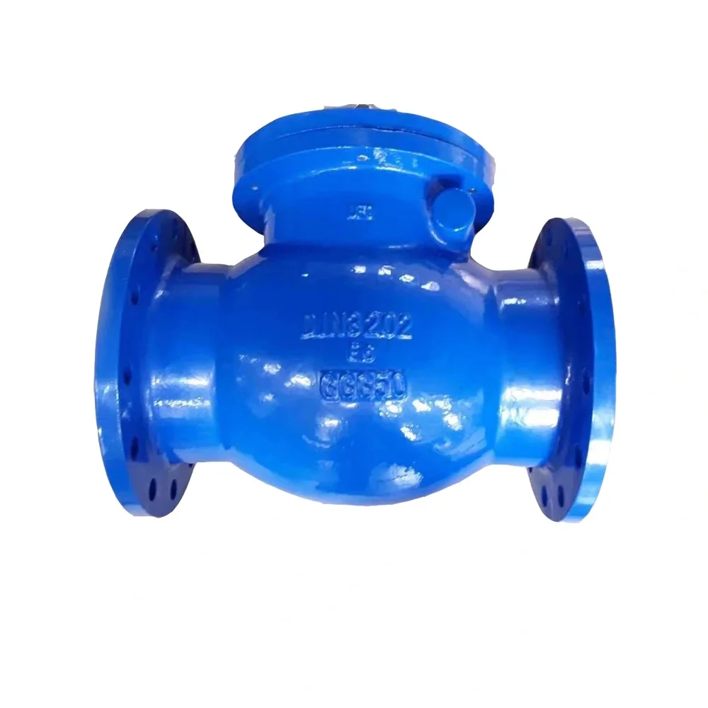 Factory Hot Selling DN80 PN16 Flanged Type Ductile Iron Swing Check Valve