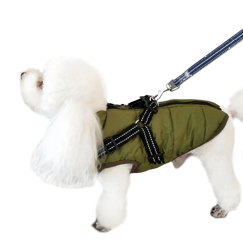 Bespoke Dog Wear Vest Waterproof Winter Doggy Jacket OEM Pet Puffer Down Coats For Large Dogs
