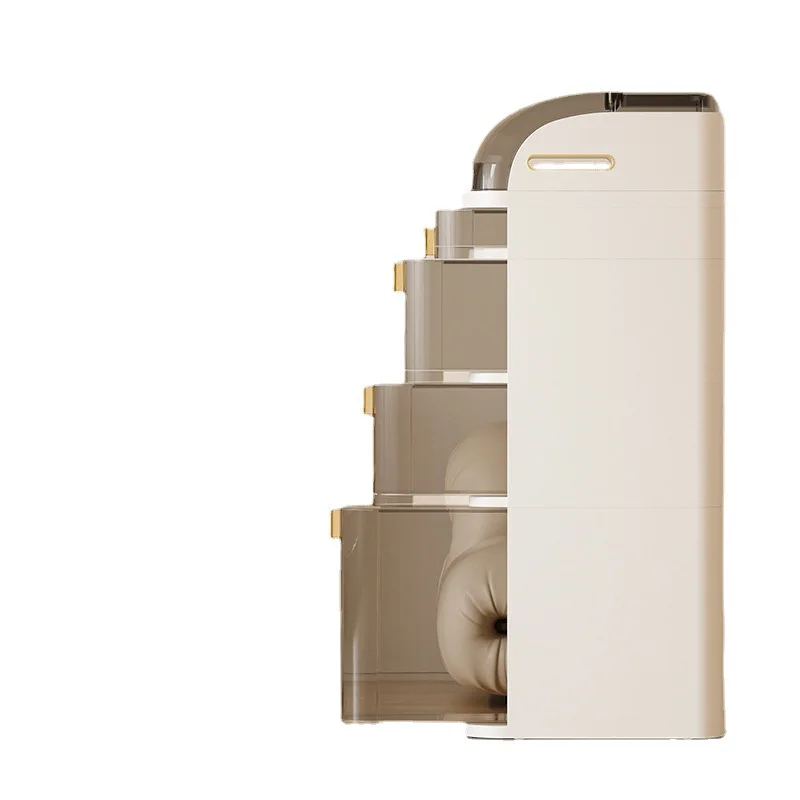 Installation-free Light Luxury Bathroom Clip Cabinet Organiser Bathroom Shelf Washroom Narrow Slot Organiser