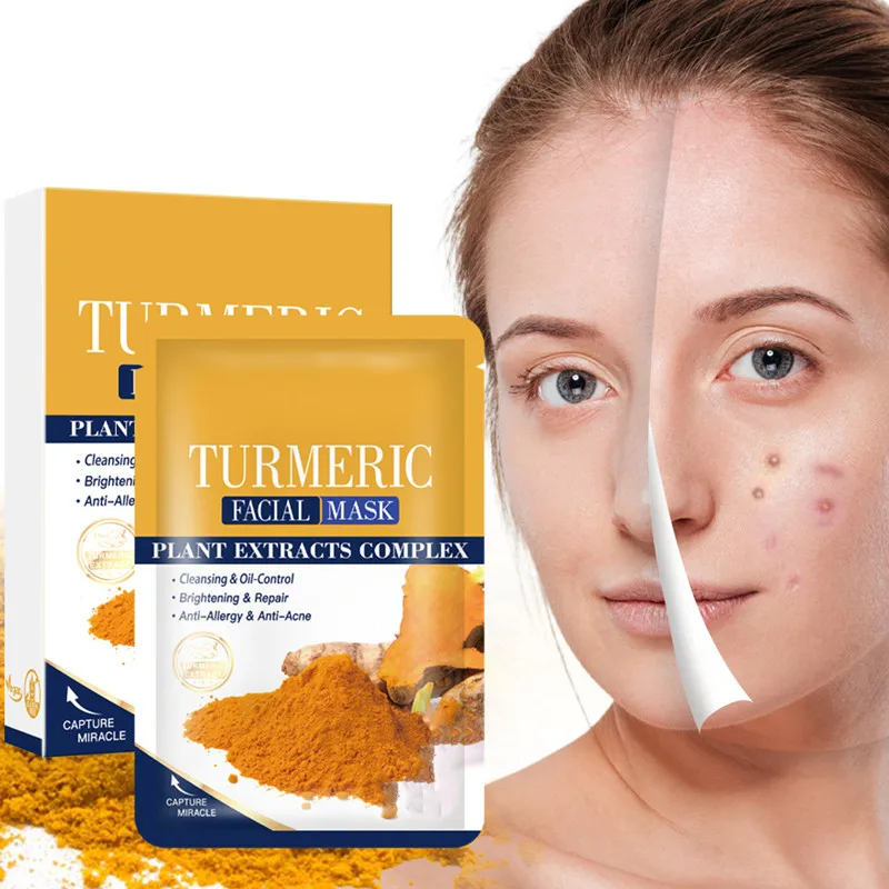 OEM Natural Organic Mask Factory Price Moisturizing Hydrating Repair Skin Care Facial Mask smoothing turmeric facial mask