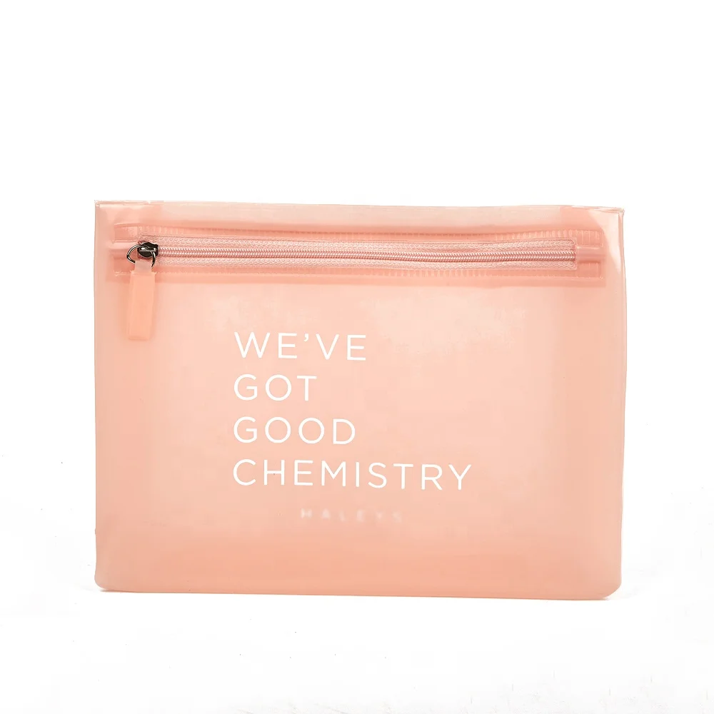 Hot sale matt frosted PVC EVA TPU Makeup Bag Toiletry Bag Cosmetic PVC Zipper Bag