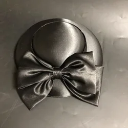 Bridal top hat female British Hepburn style Fashion Big Butterfly Party Wedding Hair Decoration Women Flower Church White Hats