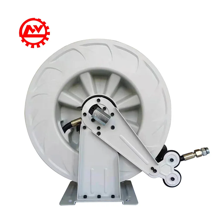  1/2 Inch 50 Feet Heavy Duty Spring Rewind Industrial Grade Professional Wall Mount Retractable Hose