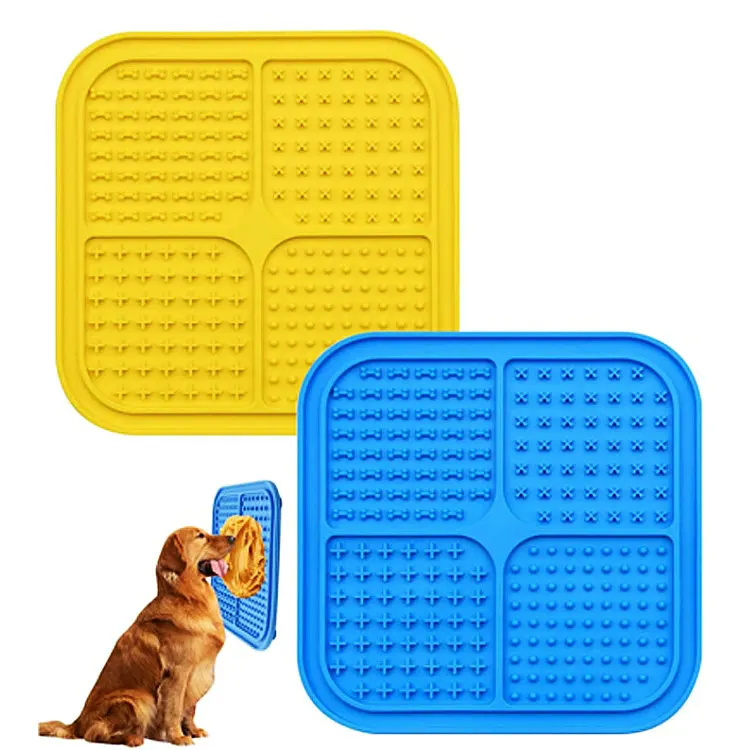 New Product Customized 21.5cm Shaped Food Pad Dog Lick Mat Dog Silicone Pet Feeder Modern