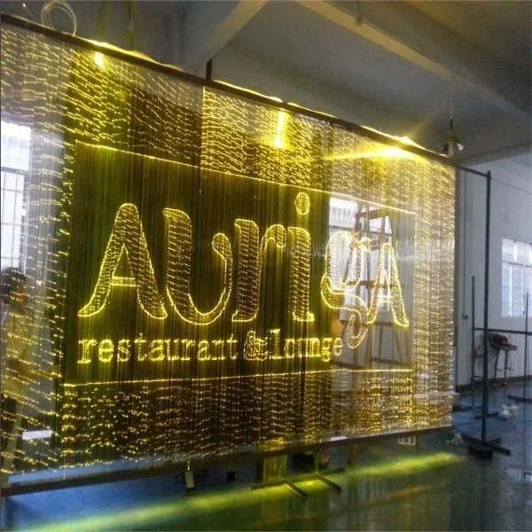 
pattern customized fiber optic curtain light 