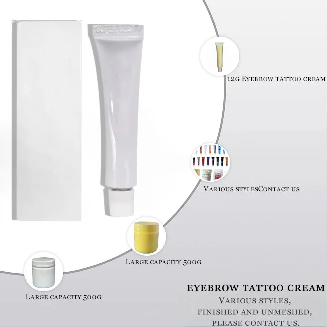 Wholesale 12 Grams Natural Eyebrow Tattoo Cream Aftercare Repair Pmu Wound Semi-Permanent Makeup Tattoo Restorer Gel