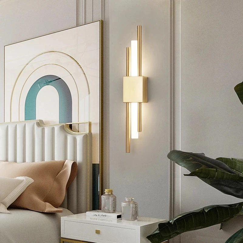 Современный минималистичный светодиодный настенный светильник в скандинавском стиле бра для гостиной коридора спальни комнатная настенная