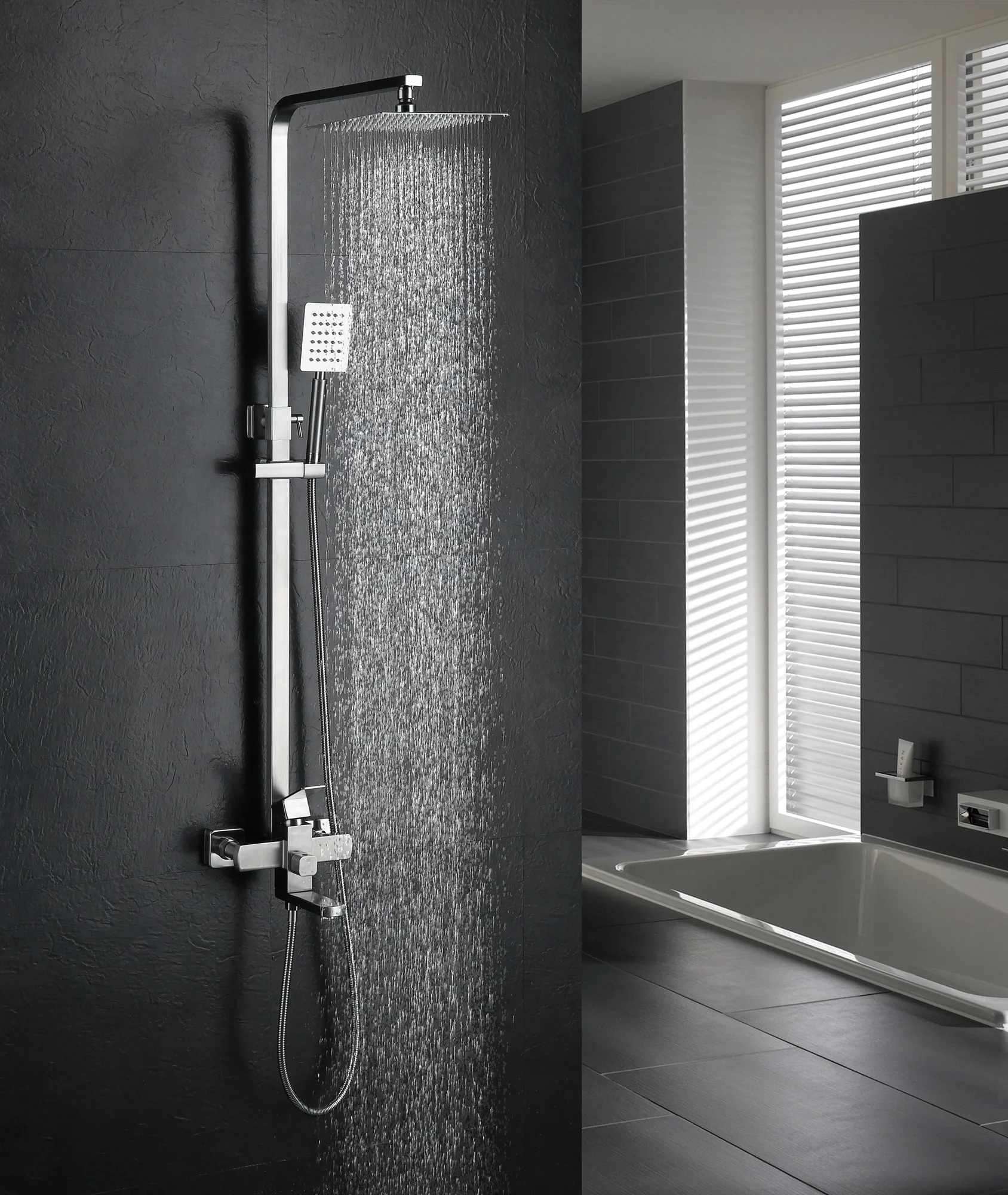 Смеситель для ванной из нержавеющей стали