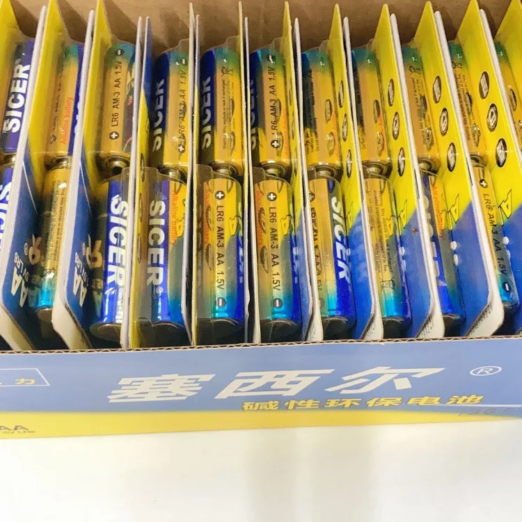 SICER brand Kids toy battery R6P AA 360min  super Alkaline battery at factory price