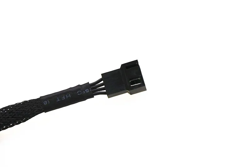 PWM Fan Cable Splitter 4 Pin Adapter Cable Black Sleeved Braided Fan Power Extension Cable 4pin Female Male to 1*4pin 90cm PVC
