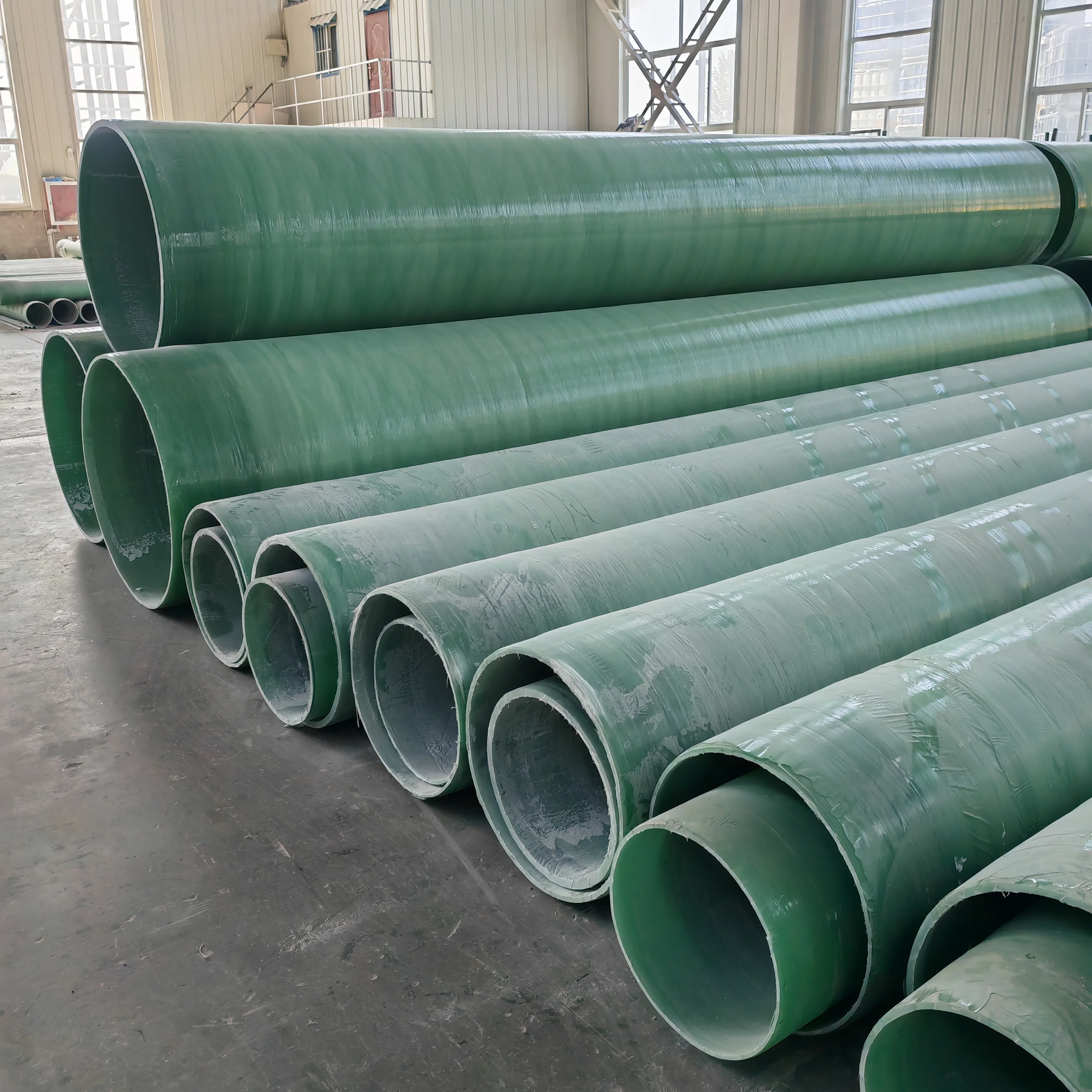 High strength fiberglass reinforced plastic FRP GRP pipe price