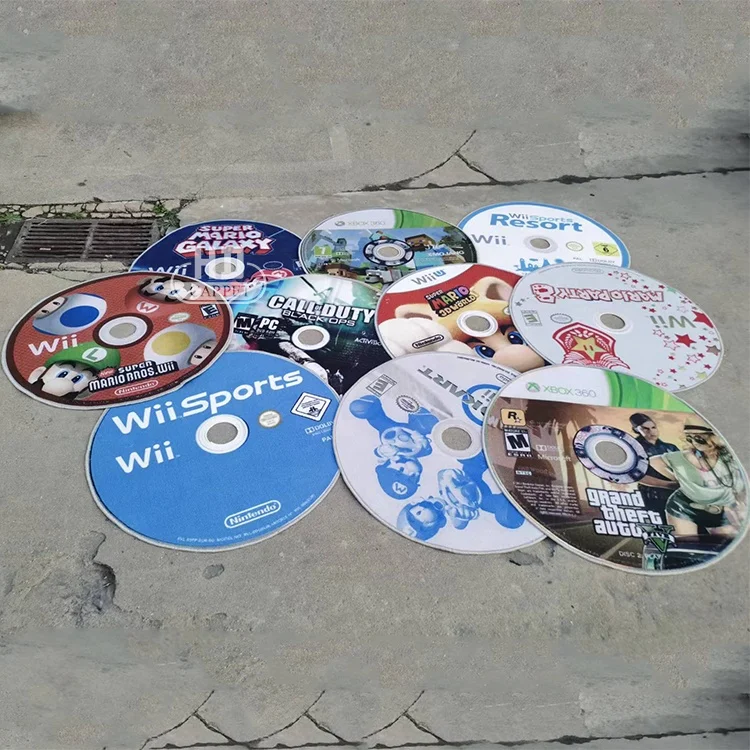 Custom Video Game CD Disc Rug For Living Room