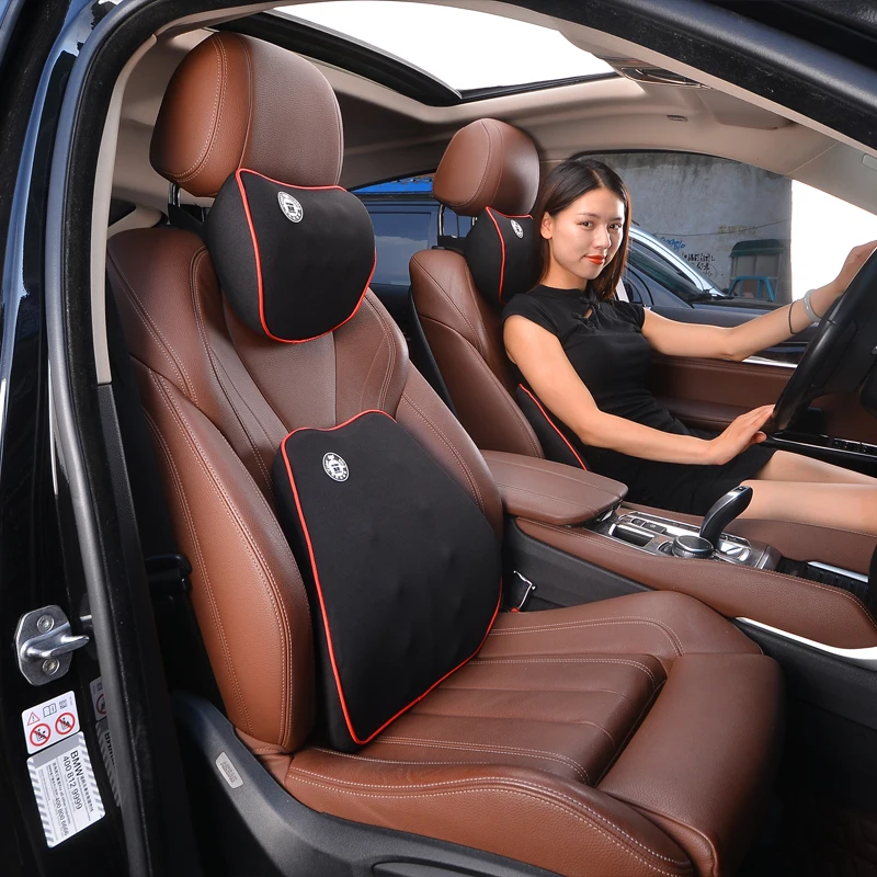 Подголовник автомобильного сиденья, модная Подушка с эффектом памяти, подушка для поддержки головы и шеи, подушка для поддержки поясницы автомобильного сиденья, подушка для поддержки шеи, модная подушка