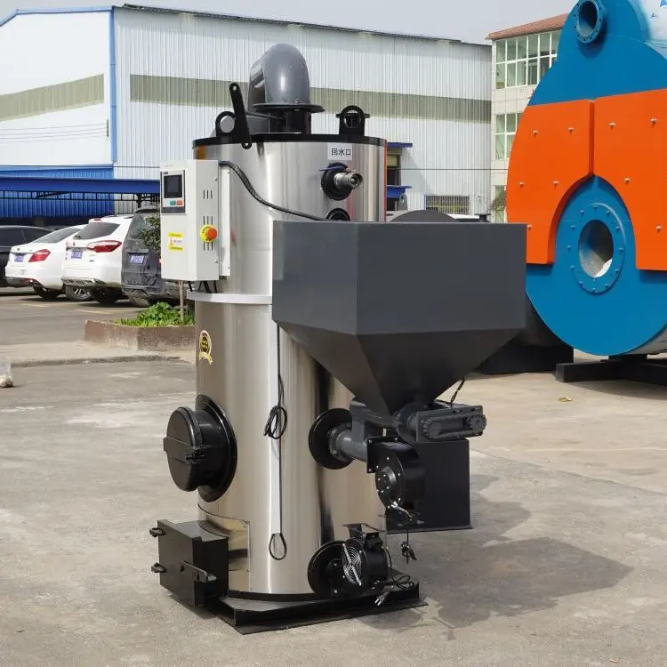 Professional Small Biomass Fuel Wood Pellet Straw Hot Water Boiler for Green House Heating