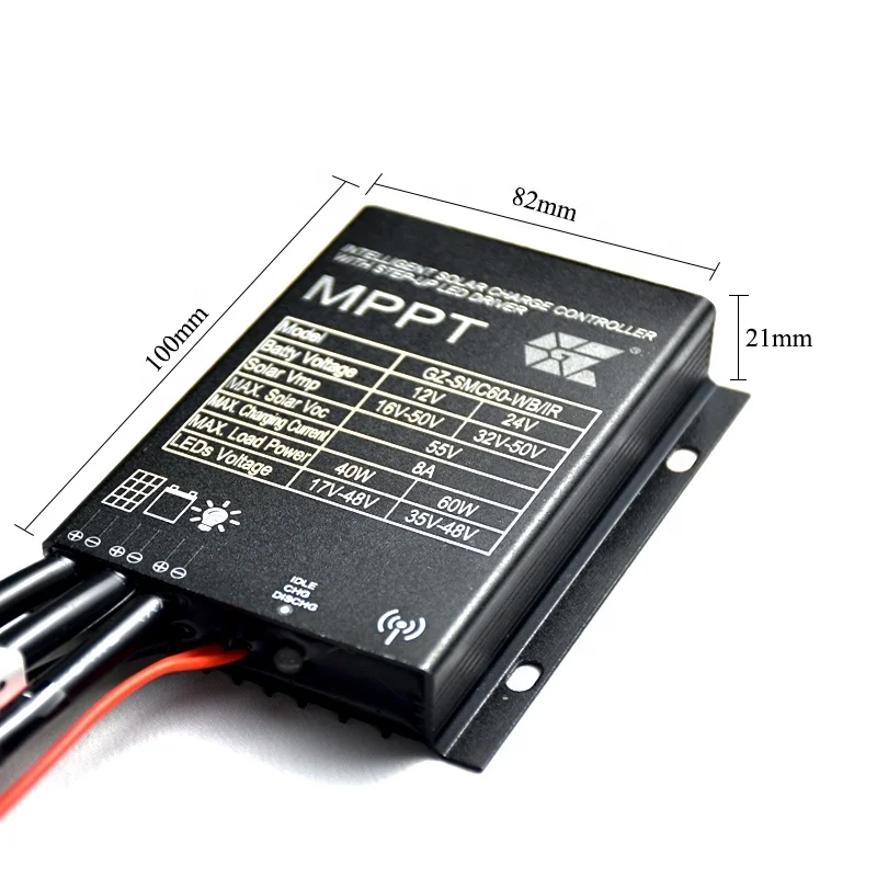 MPPT светодиодный солнечный уличный фонарь PV Контроллер заряда IP67 10A управление для солнечной системы RS485 связь с микроволновой датчиком