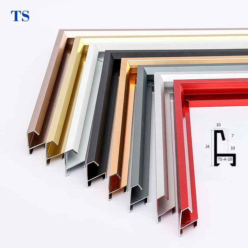 Silver Gold Rose Black Metal Photo Frame Brushed Aluminium Frame For Photo/picture Frame