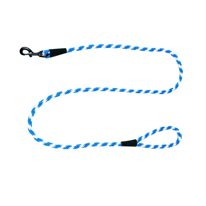 Dog Leash PP Polyester Nylon Cotton Webbing Organic Hemp with Rivet Pattern Sustainable Solid Design Running SS 10 Colors Option