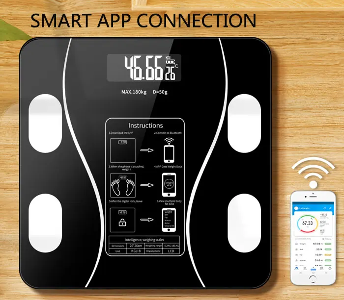 Household Electrode Supscale  Body Fat Smart Weighing Scales