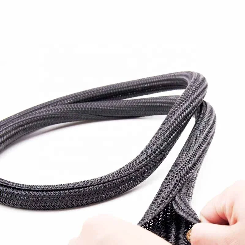  EKO 13mm PET multicolor durable braided spilt cable collector wire organizer wrap for computer TV and