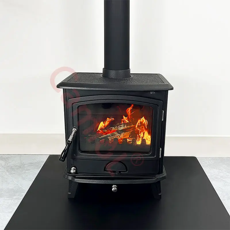 European Casting Metal Corten Steel Cast Iron Indoor Wood Freestanding Burning Wooden Stove Fire Place