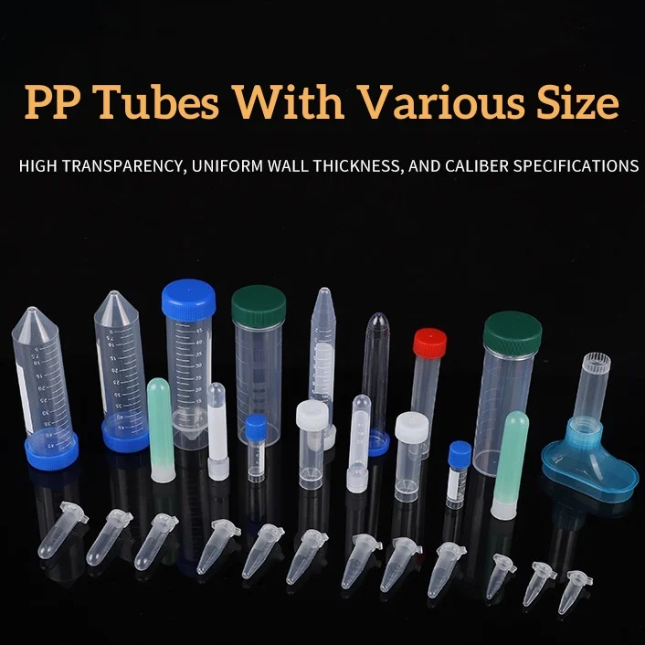 Plastic Test Tube with Screw Cap Flat Bottom Design for Secure Sealing With Business