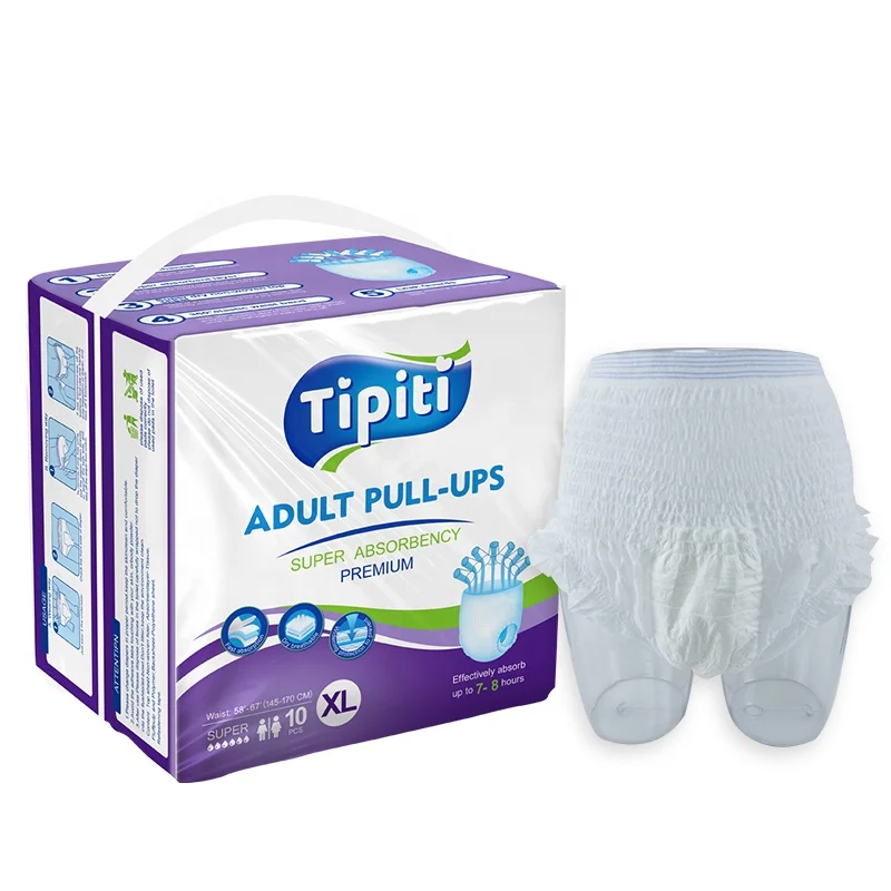 Free sample OEM factory price super thick nappies ladies incontinence adult diaper pants pull up disposable for panties