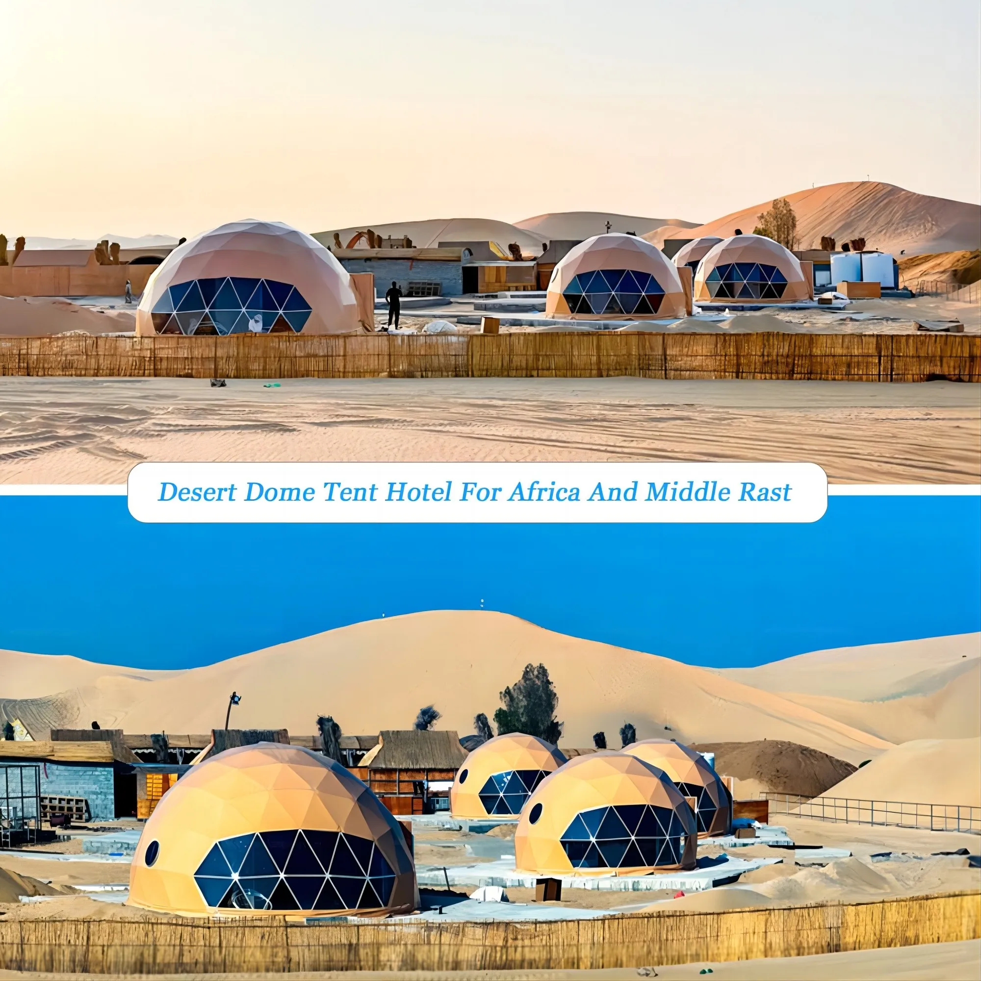 Outdoor Geodesic Planetarium 35m Diameter Big Glamping Igloo Ball Dome Warehouse Tent For Storage