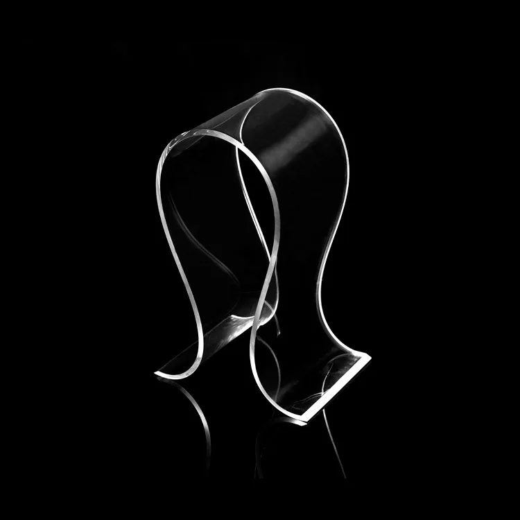 Acrylic headphone stand transparent U-shaped store headphone display stand simple and thickened